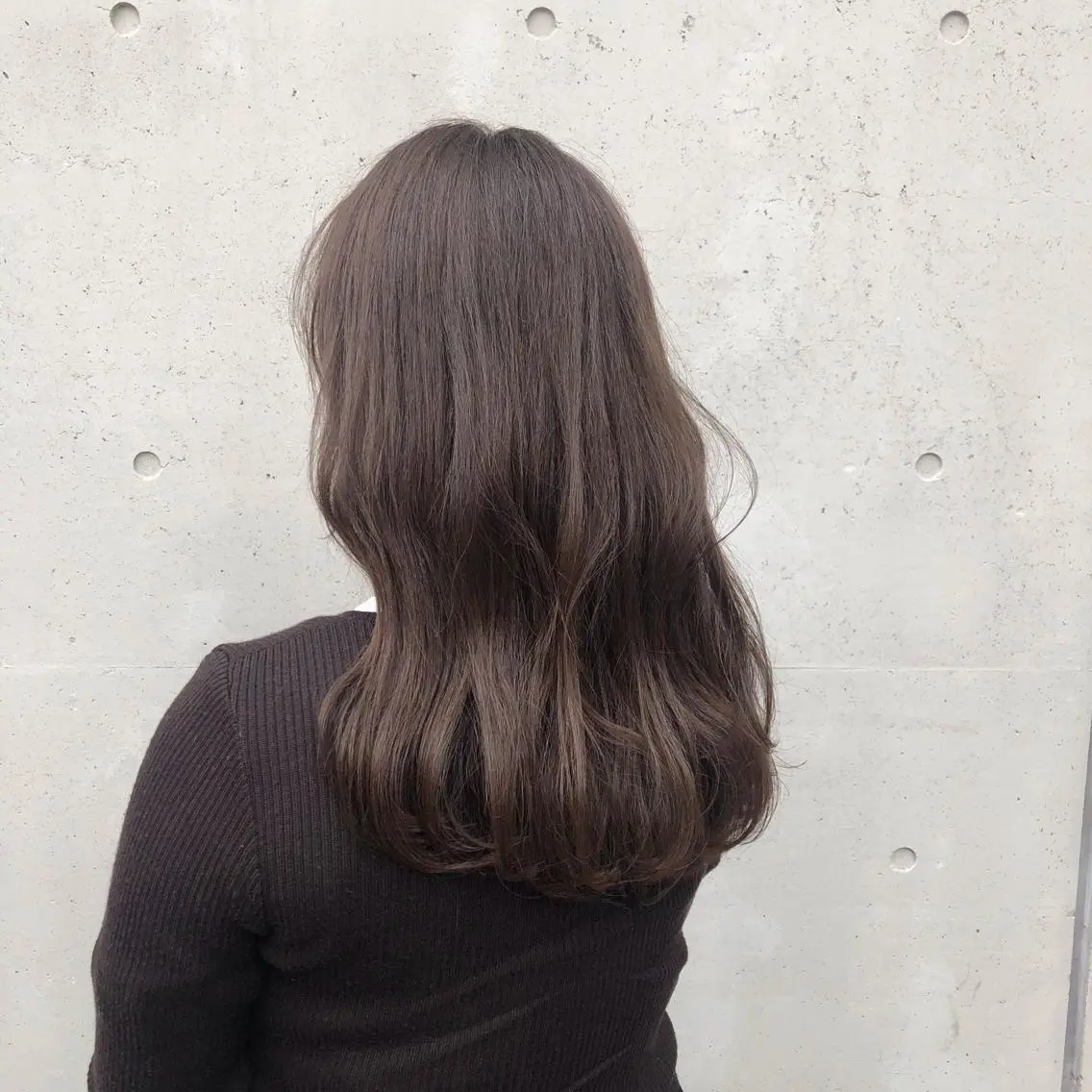 ロング カラー ヘアアレンジ ベージュカラー オリーブベージュ カット ヘアカラー トリートメント 酸性縮毛矯正🧴韓国 レイヤー/髪質改善のヘアスタイル