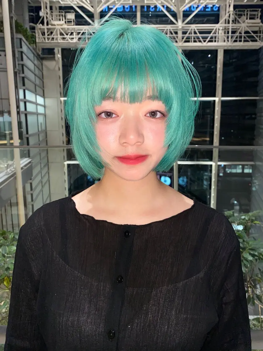 ショート カラー ボブ カット ヘアカラー トリートメント mai / linoah˚✧のヘアスタイル