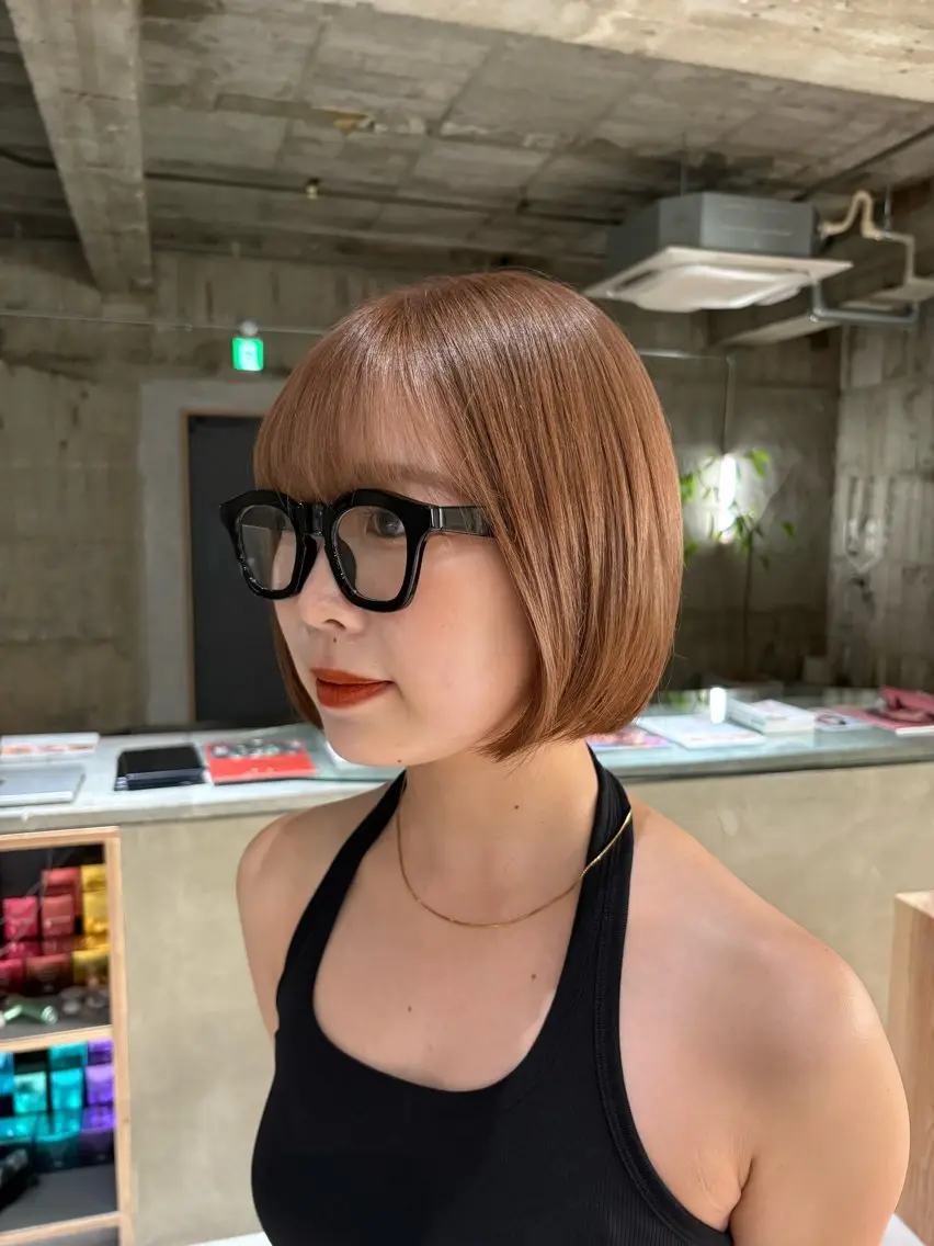 ショート カラー ベージュカラー ブリーチ ハイトーンカラー ヘアカラー 玉置七海✨ /透明感/髪質改善のヘアスタイル