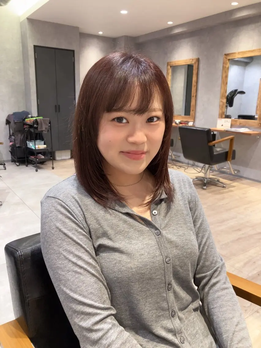 ミディアム ヘアカラー moyu 🌷のヘアスタイル