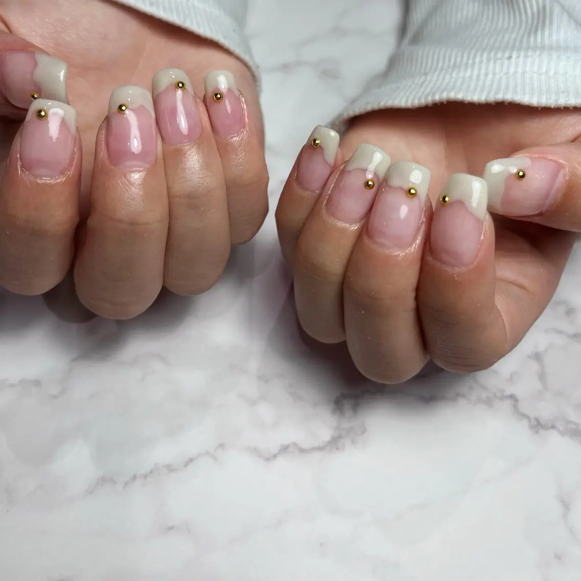 ネイル ニュアンスネイル 春ネイル ハンドネイル nailsalon mur.のネイルデザイン