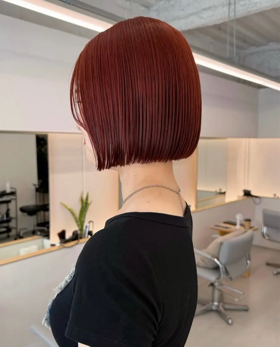 ショート ヘアカラー トリートメント 湯浅 葵のヘアスタイル