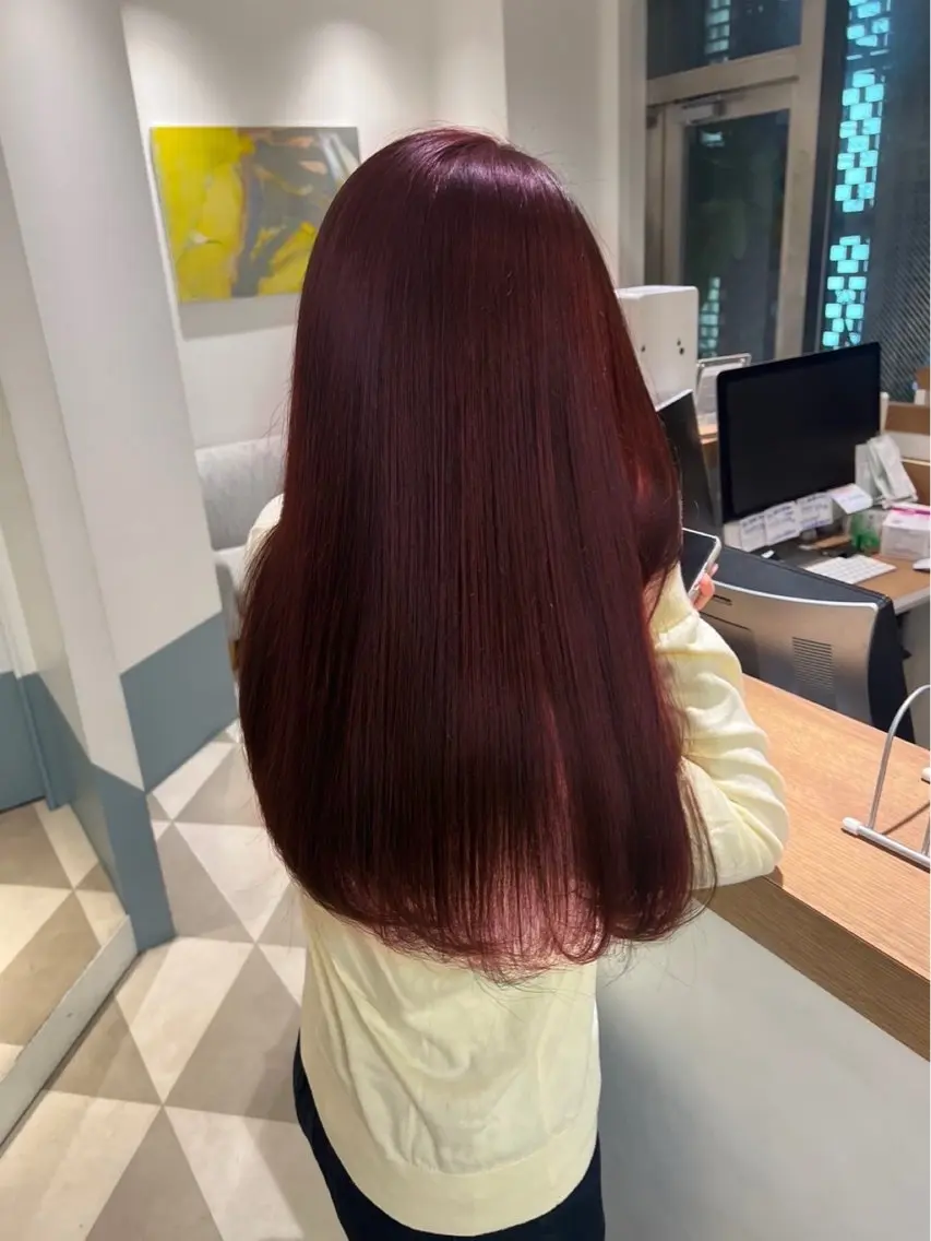セミロング カラー reimi 表参道🍒のヘアスタイル