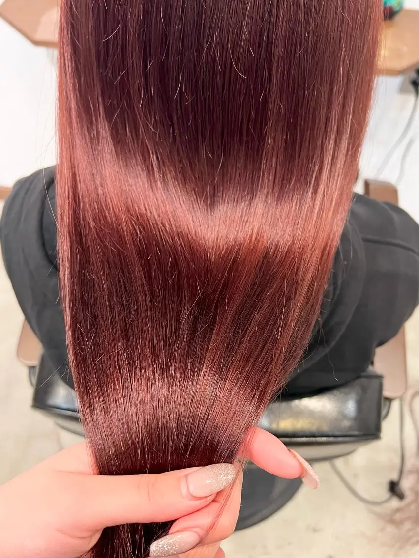 ロング カラー ブリーチ カット ヘアカラー Ami ケアブリーチ/表参道のヘアスタイル