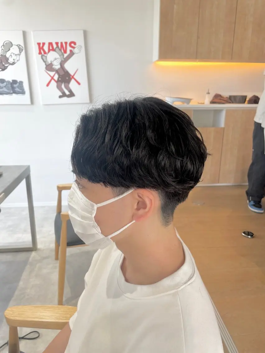ショート パーマ メンズ カット パーマ メンズパーマ/新潟/ 万代/田崎亮🌟のヘアスタイル