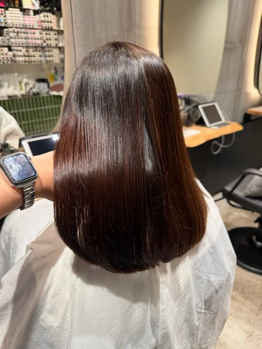 縮毛矯正 加賀美 幸乃のヘアスタイル