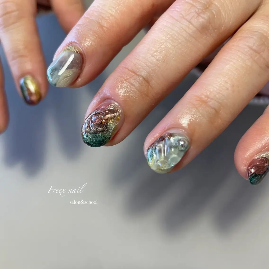 ネイル ニュアンスネイル ハンドネイル ハンドケア freex nail /ニュアンス/個性派のネイルデザイン