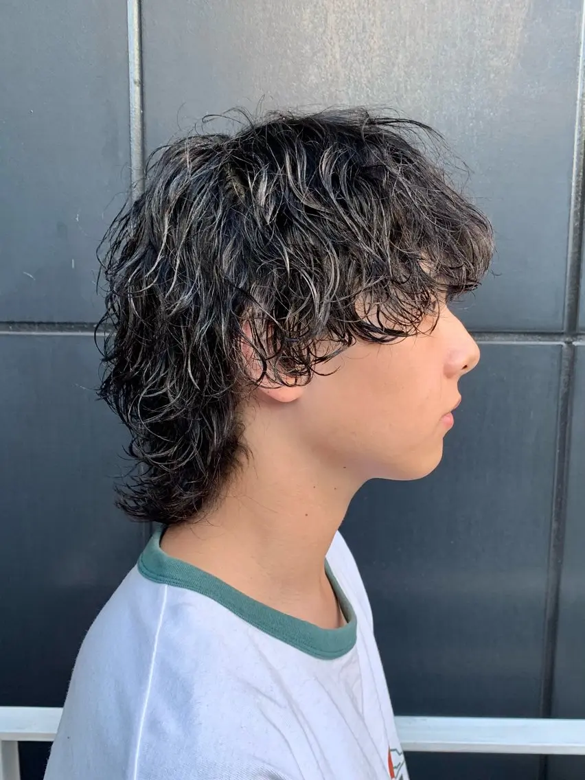 パーマ メンズ カット パーマ 佐藤大翔🌐縮毛矯正 🌐メンズパーマのヘアスタイル