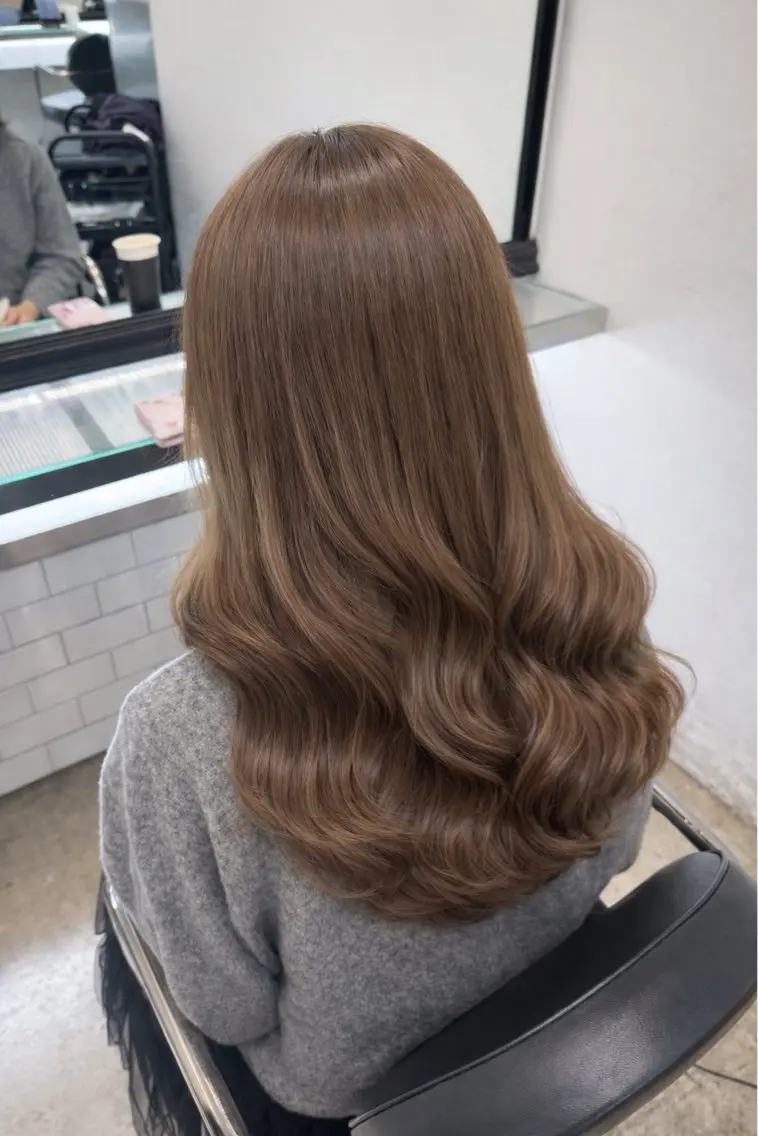 ロング カット ヘアカラー トリートメント 店長/YUTO ベージュの透明感得意のヘアスタイル