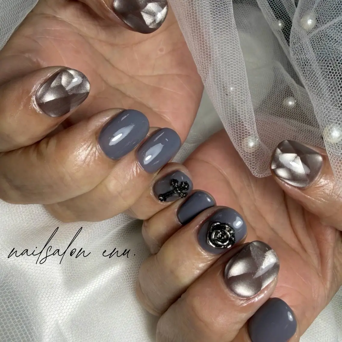 ネイル 持ち込み nailsalon enu.　miyuのネイルデザイン