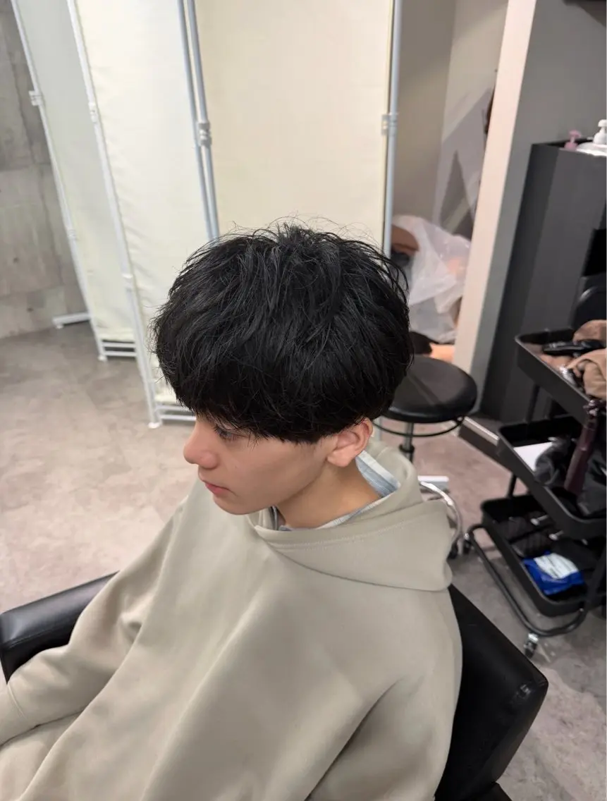 メンズ カット パーマ トリートメント シャドウパーマ/立川 メンズ/コタロウのヘアスタイル