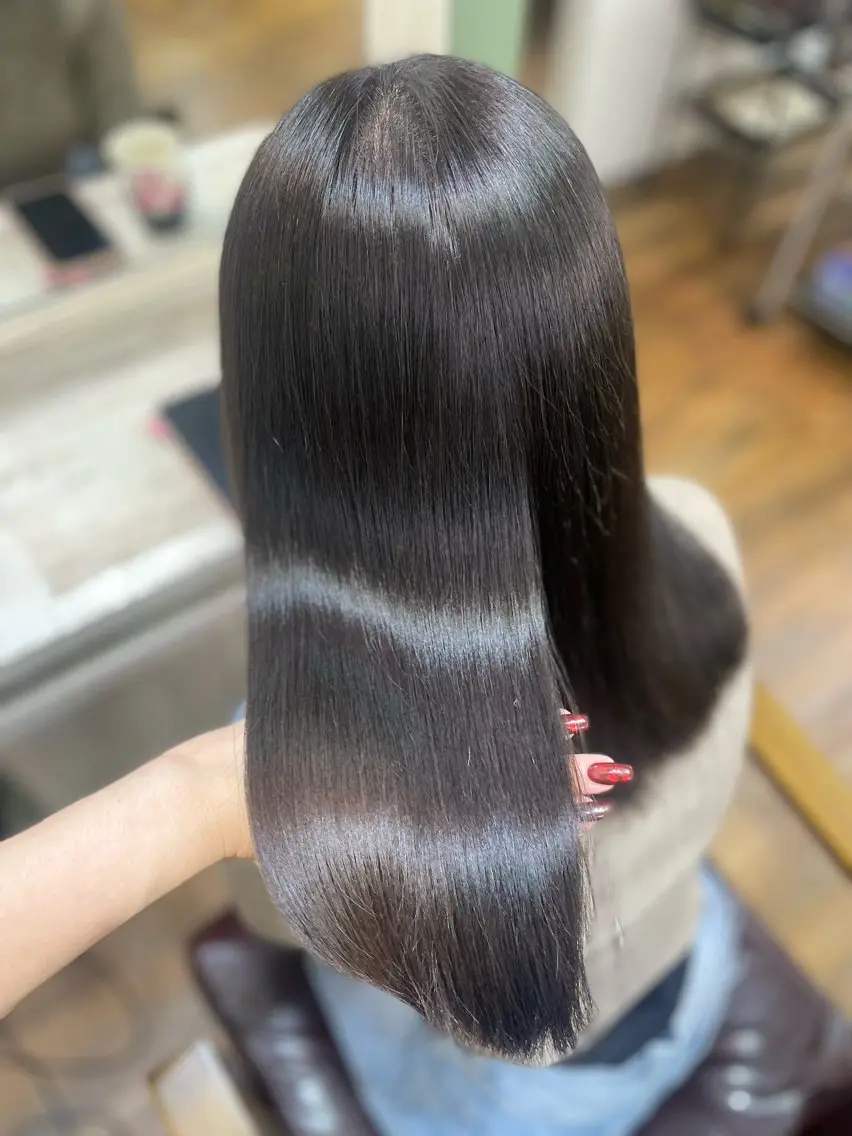 セミロング カット ヘアカラー トリートメント 透明感カラー🪄 髪質改善♡田中みづきのヘアスタイル