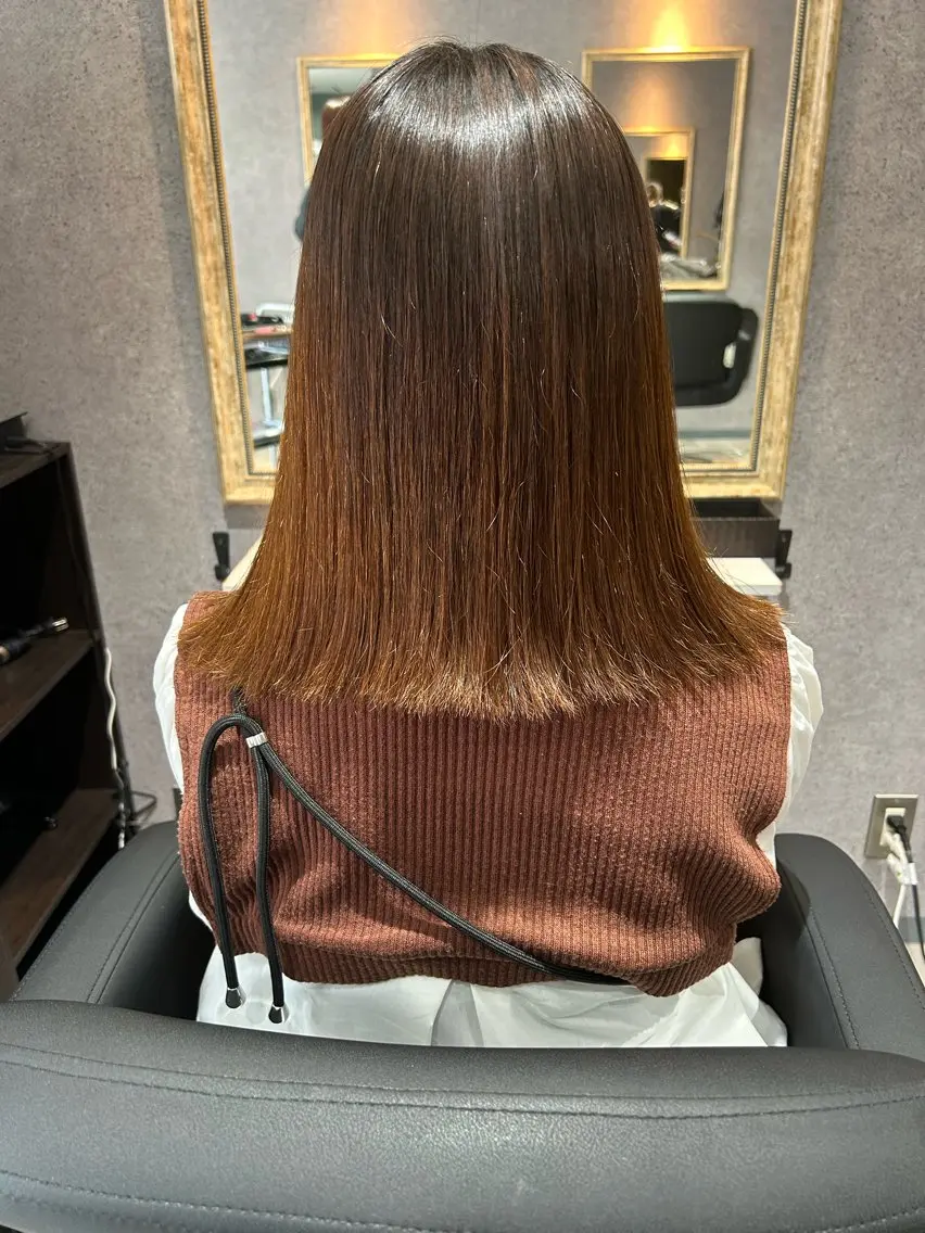 セミロング カラー ベージュカラー 透明感カラー ハイトーンカラー ✨ショートスタイル✨ 山本のヘアスタイル