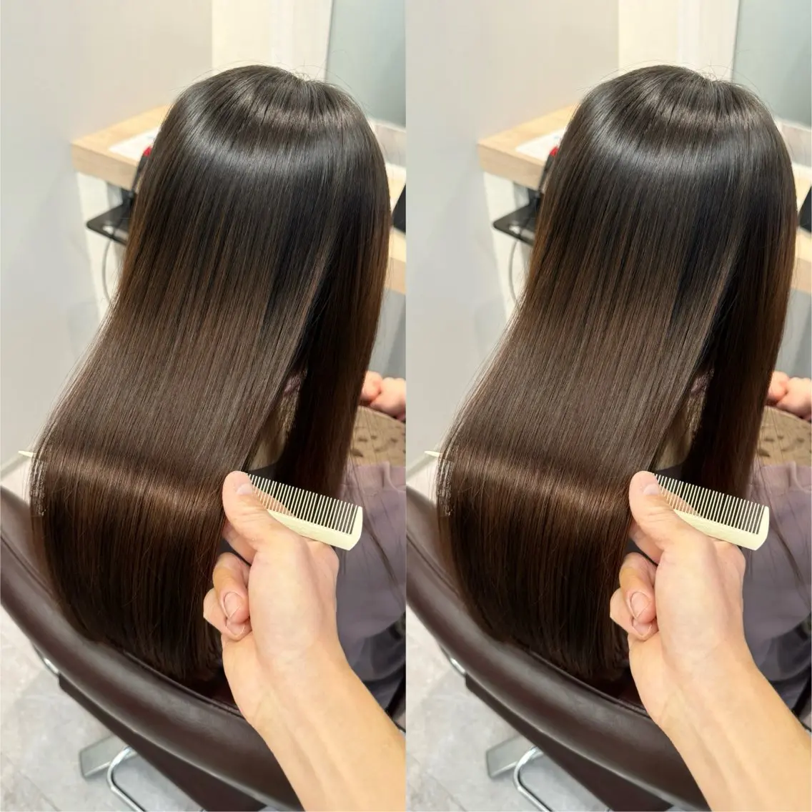 ロング くせ毛 縮毛矯正 🫧岡野/透明感🍃 /髪質改善🫧のヘアスタイル
