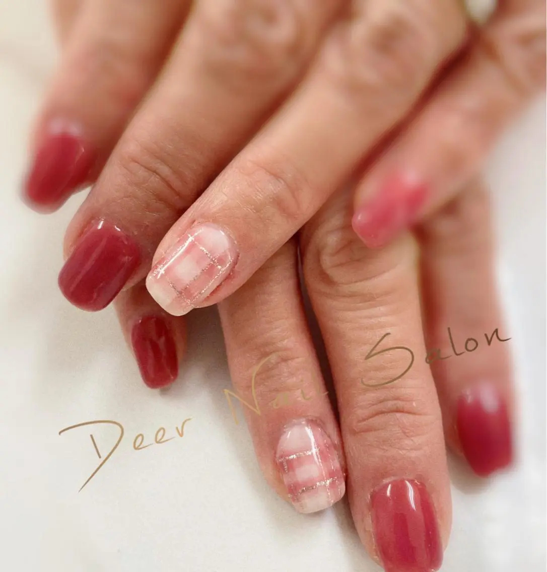 ネイル ハンドネイル Peachy 🍑のネイルデザイン