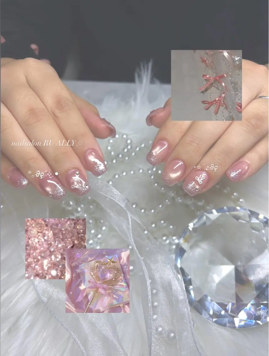 ネイル ハンドネイル 🧸RU ALLY asumi❁⃘*.ﾟのネイルデザイン