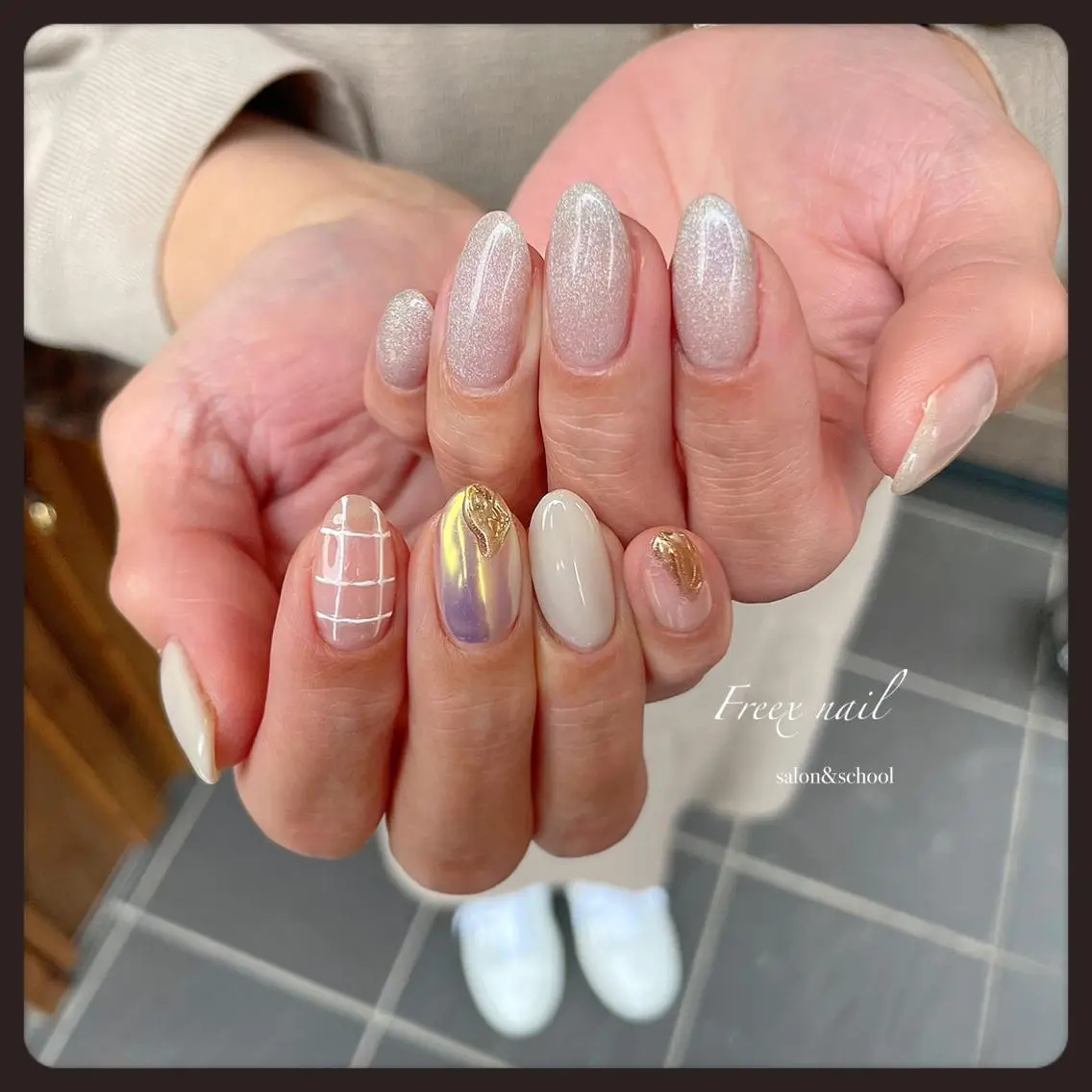 ネイル ハンドネイル ハンドケア freex nail /ニュアンス/個性派のネイルデザイン