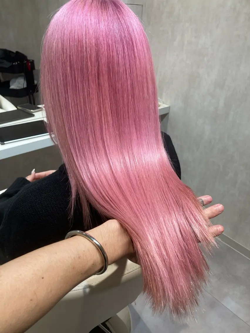 ブリーチ+カラー+髪質改善トリートメント　　　　　　　　　　Bleach+Color+hydrogentreatmentの写真