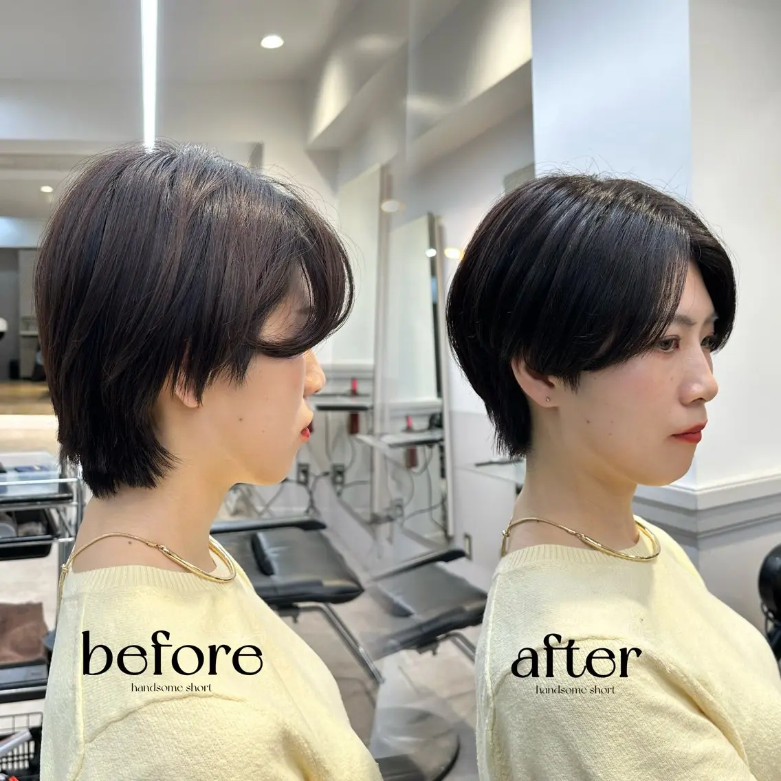 ショート ハンサムショート ショートヘア あいこ/ショートカッ ト無料/日本橋🌷のヘアスタイル