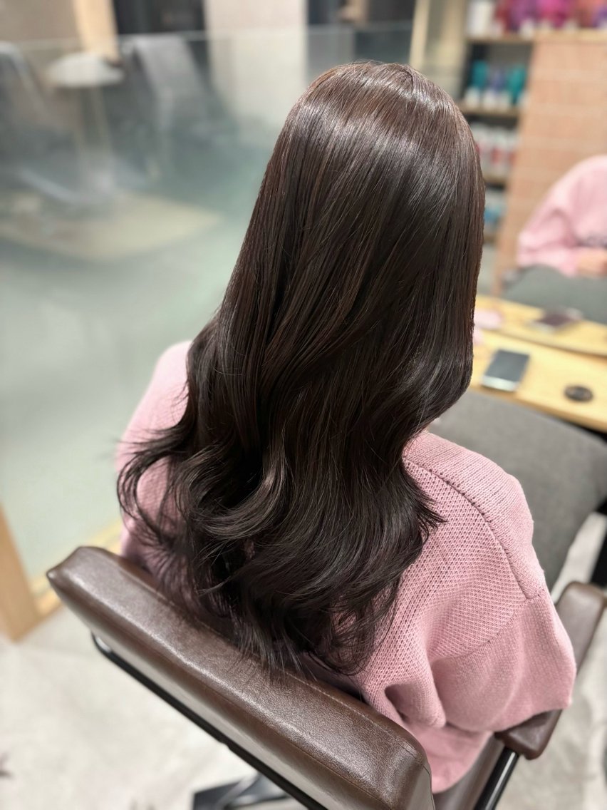 ロング くびれヘア 顔周りカット レイヤーカット アキ/梅田/顔周り /レイヤーカットのヘアスタイル