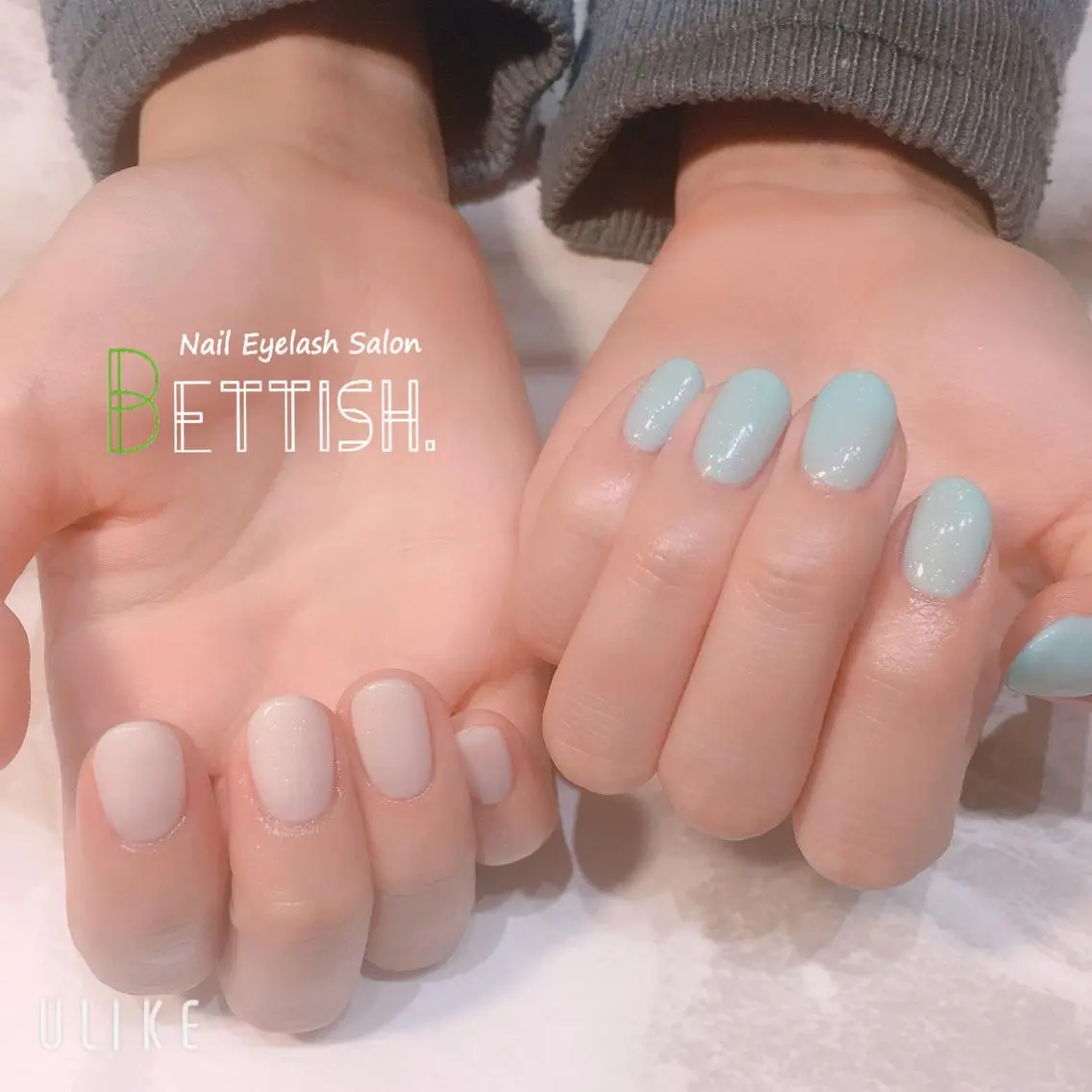 ネイル ブルー キラキラネイル ラメ(グリッター) ホワイト 冬ネイル BETTISH. KUMIKO☺︎︎のネイルデザイン