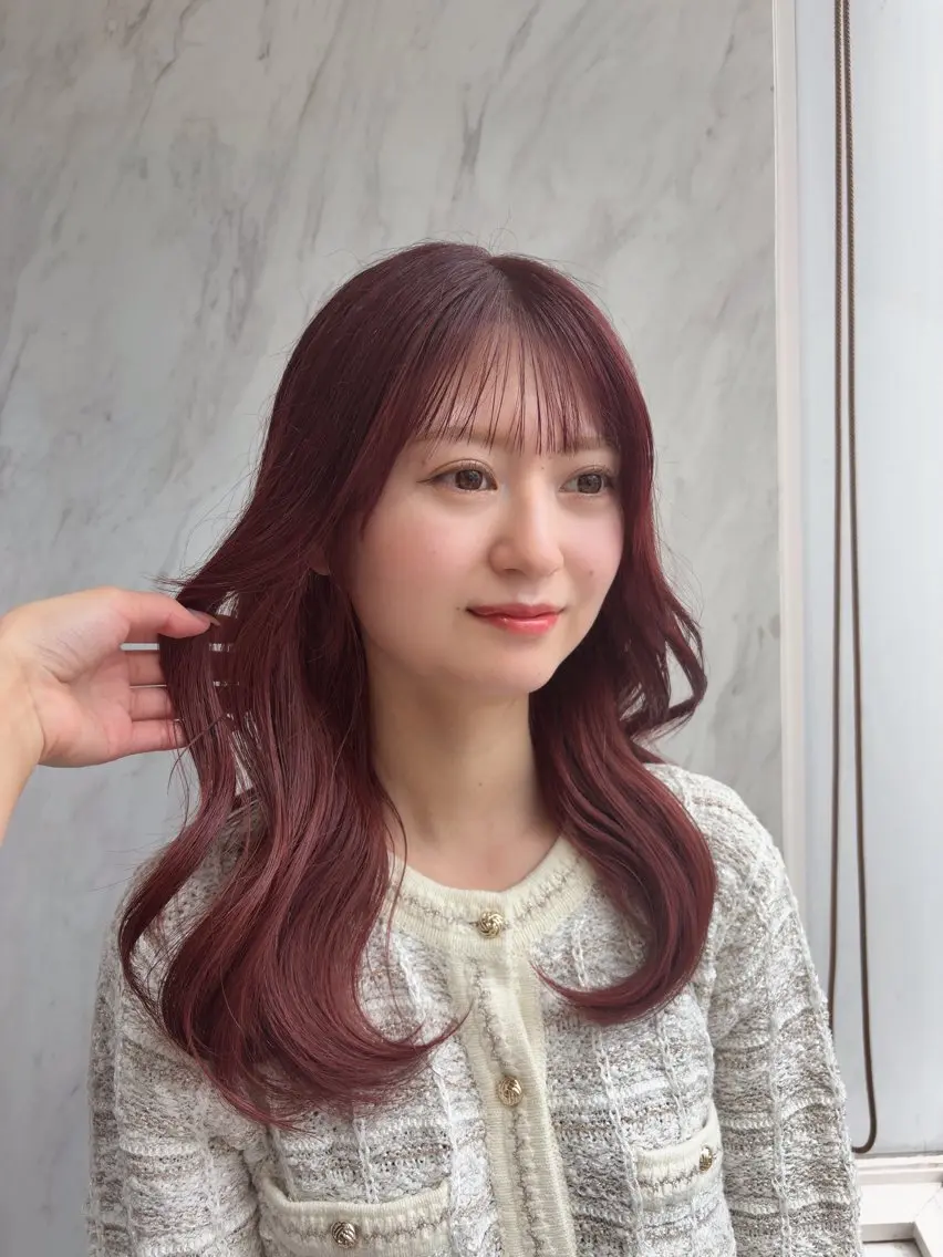 セミロング ヘアカラー 似合わせカット🫧透 明感カラー🫧maiのヘアスタイル