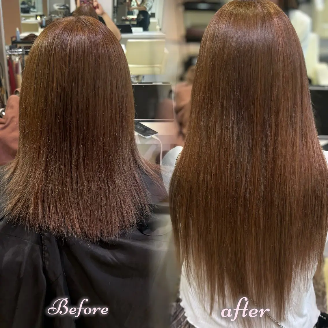 ロング カラー シールエクステ エクステ ヘアカラー エクステ 新宿/艶カラー 🎀韓国ヘアKANAのヘアスタイル