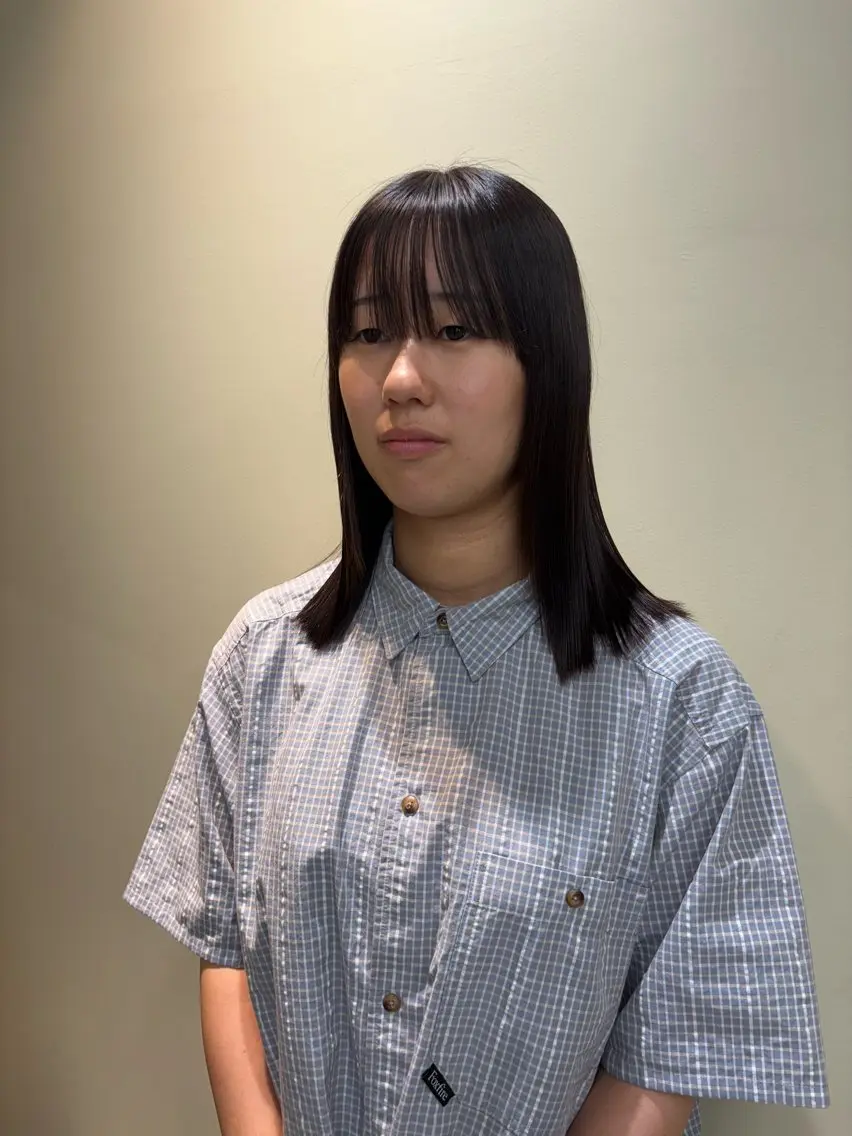 ミディアム ミディアムパーマ 森住 優香のヘアスタイル