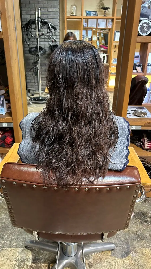 ロング パーマ デジタルパーマ 髪質改善×デザイン/ ウエダ ミサキ🎀のヘアスタイル