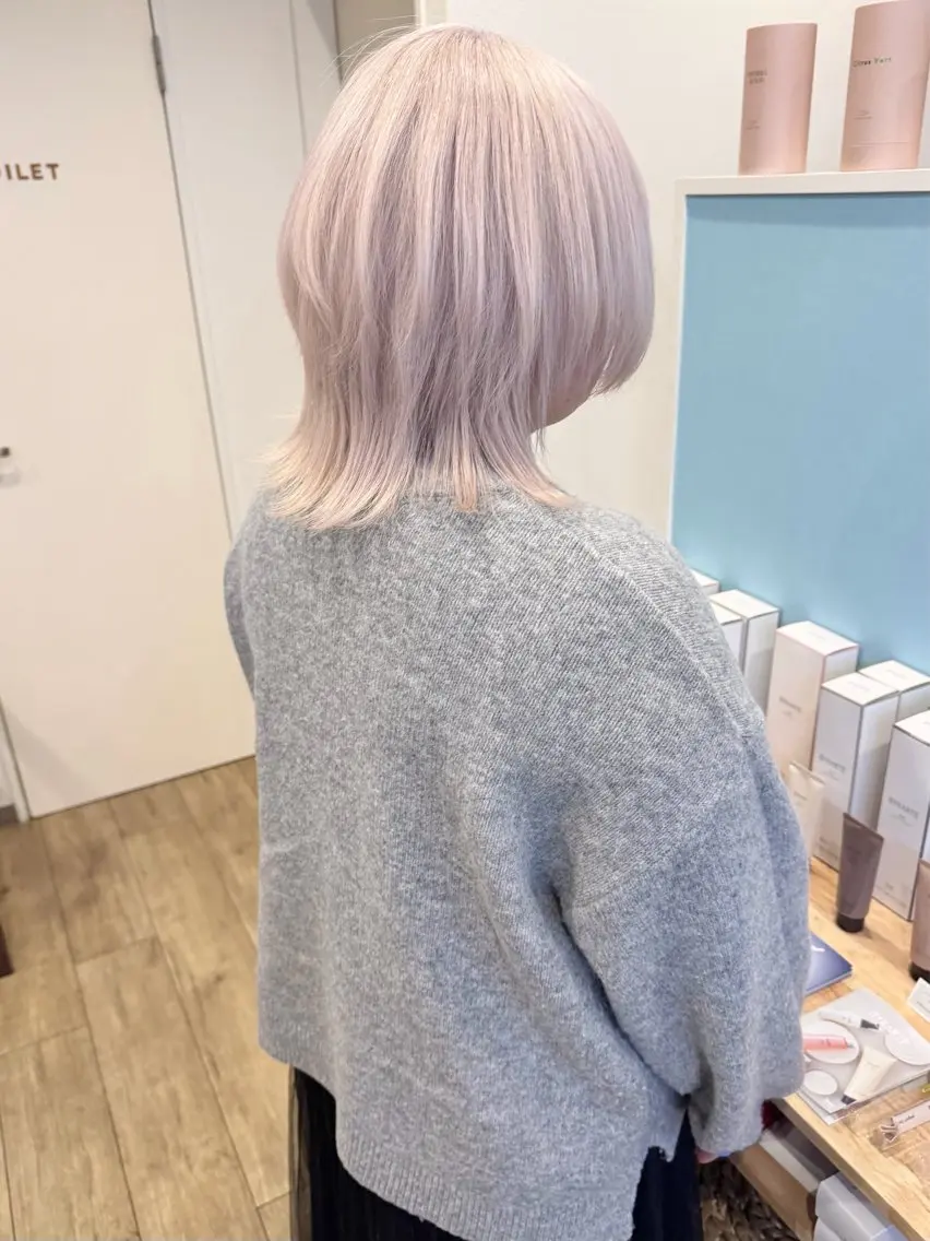 カラー ンジハ えみのヘアスタイル