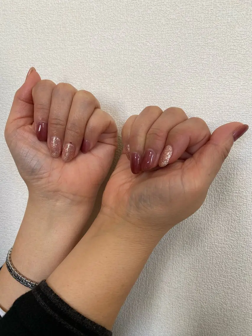 ネイル 赤色 自宅サロン FeelFreeのネイルデザイン
