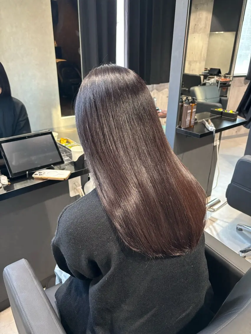 ロング カラー ケアカラー 髪質改善 トリートメント カット ヘアカラー トリートメント _WHITE / KENTOのヘアスタイル