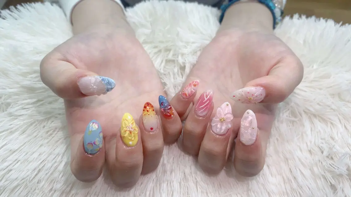 ネイル ジェルネイル 持ち込み パラジェル ハンドネイル ハンドケア Hara Nail 【持ち込みOK】のネイルデザイン