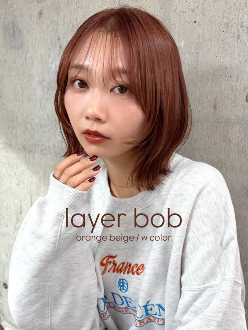 ショート カラー カット ヘアカラー トリートメント 松本優香/ボブ/ダ ブルカラー/髪質改善のヘアスタイル