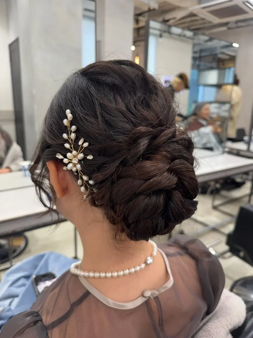 ヘアアレンジ 透明感カラー✨艶髪 制作🌱山根あゆみのヘアスタイル