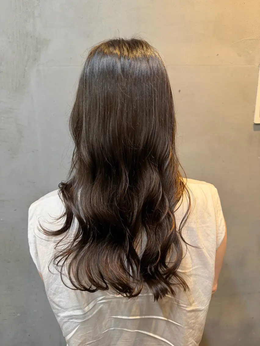 ロング パーマ 山下 真也のヘアスタイル