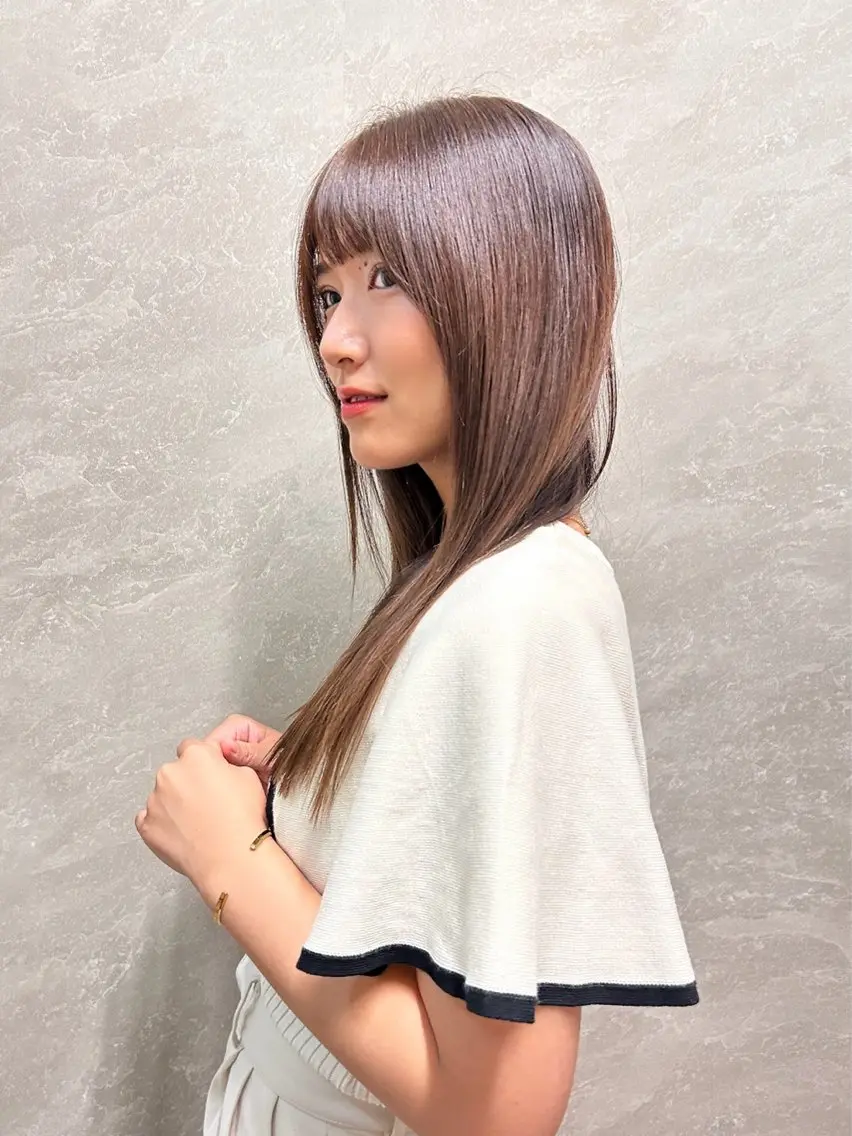ロング 髪質改善 縮毛矯正 miiro 長津田 髪質改善 フジムラのヘアスタイル
