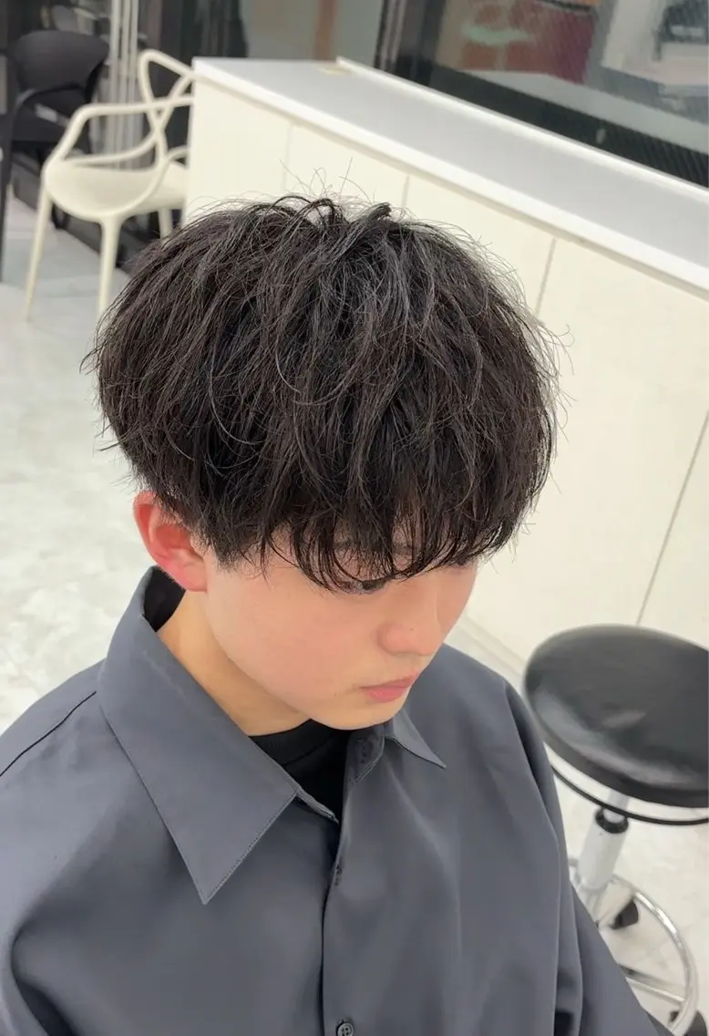 パーマ メンズ カット パーマ カット満足度No1 🏆メンズ美容師のヘアスタイル