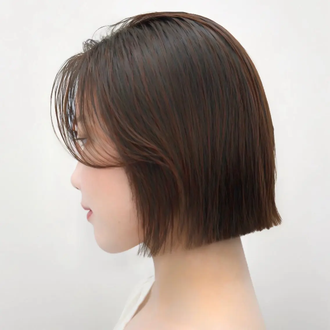 ショート 切りっぱなしボブ ボブ 韓国風ヘア カット タンバルモリ/ タッセルボブ/神山のヘアスタイル
