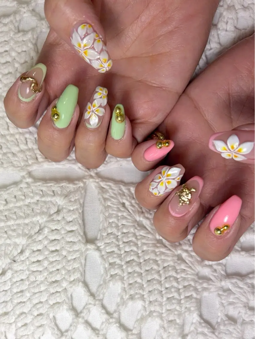 ネイル ハンドネイル Nailsalon E's cafeのネイルデザイン