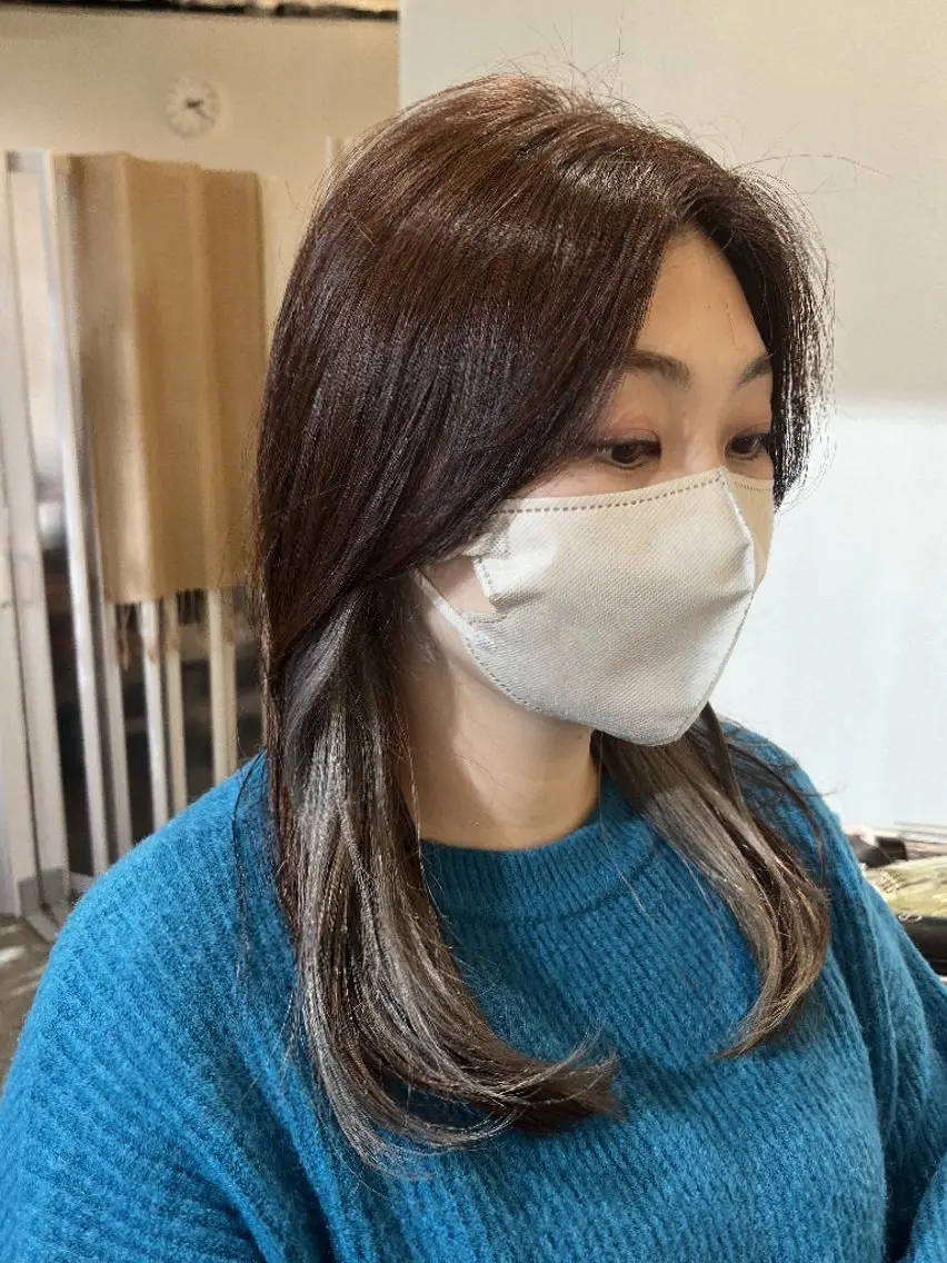 セミロング カラー ブリーチ インナーカラー カット ヘアカラー トリートメント 中野渡 真利那のその他イメージ