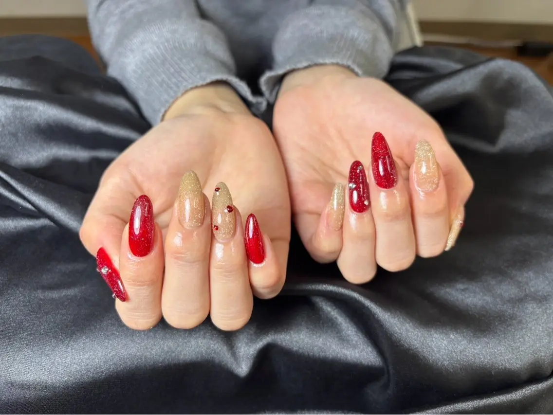 ネイル チークネイル 桜ネイル 長さ出し フットネイル ジェルネイル ハンドネイル Maika's nailのネイルデザイン