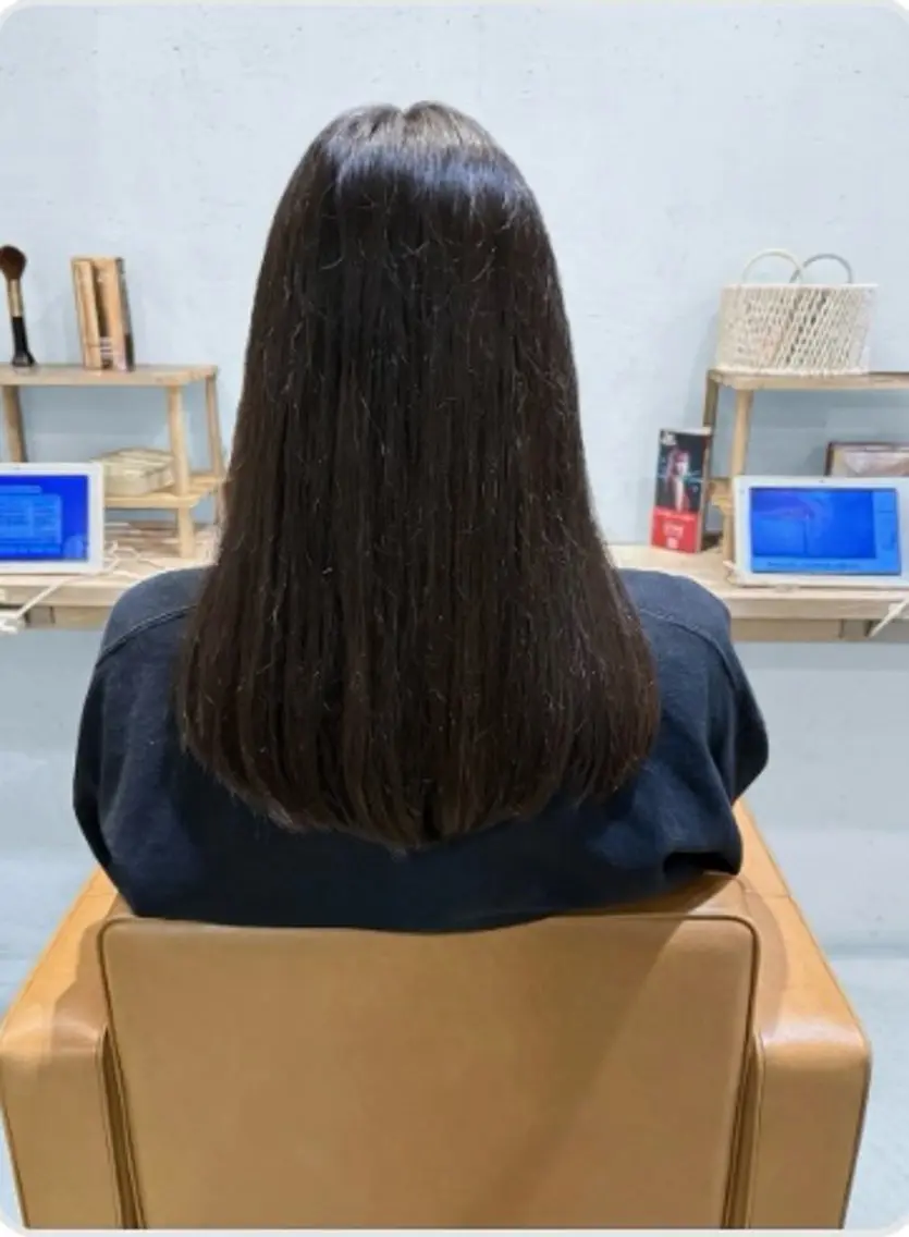 ロング ナチュラルヘア 神田一瑳のヘアスタイル