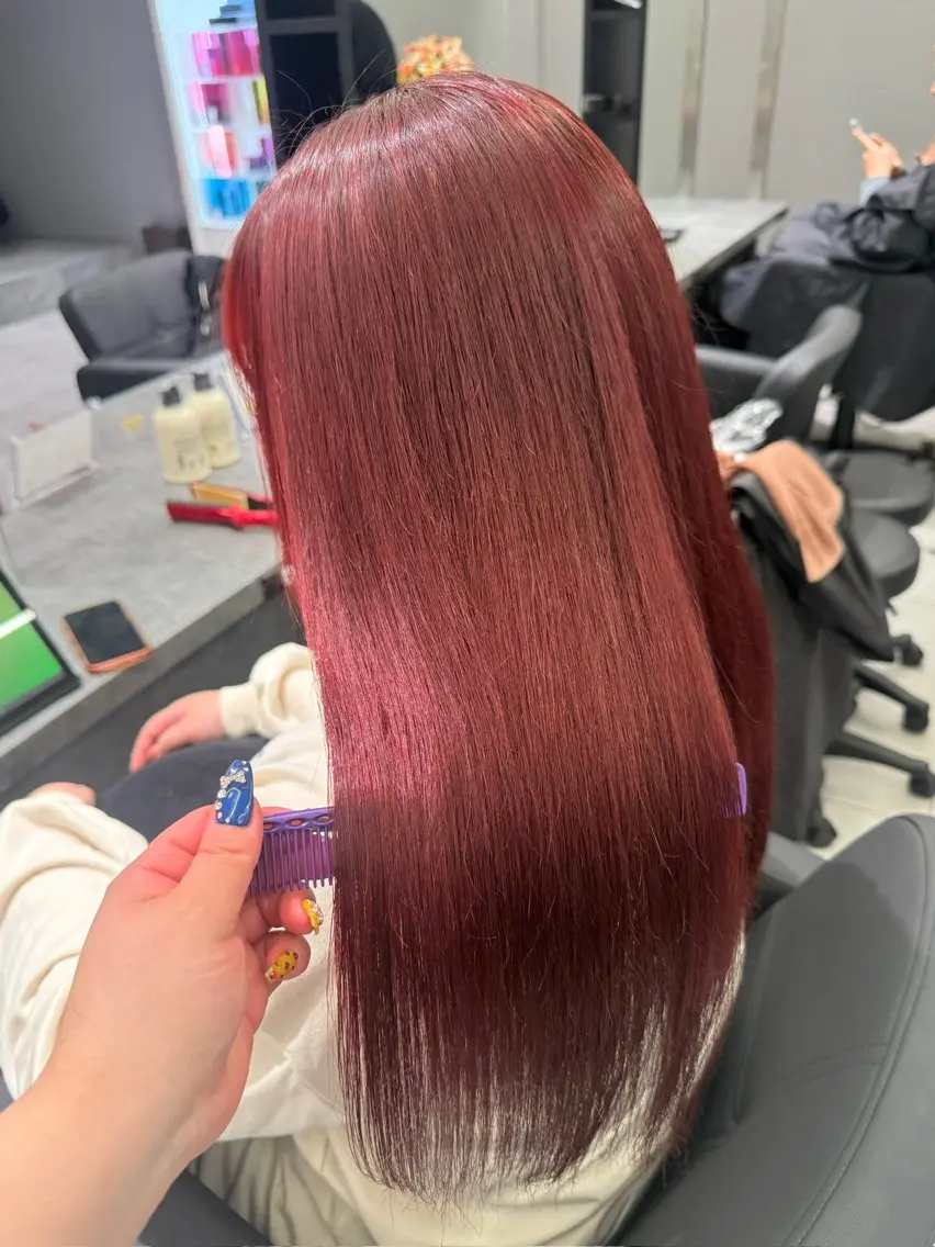 ロング カラー ヘアカラー トリートメント piLLon/ RYUKAのヘアスタイル