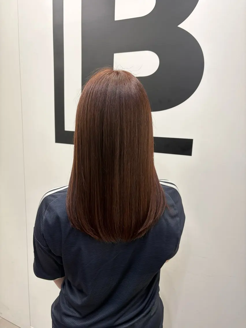 セミロング ピンクブラウン ヘアカラー トリートメント MIRA🌷 / 練習モデル様募集🫧のヘアスタイル