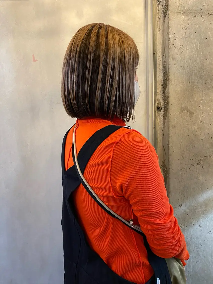 ショート カラー ヘアカラー トリートメント KAWAHARA YUKIのヘアスタイル