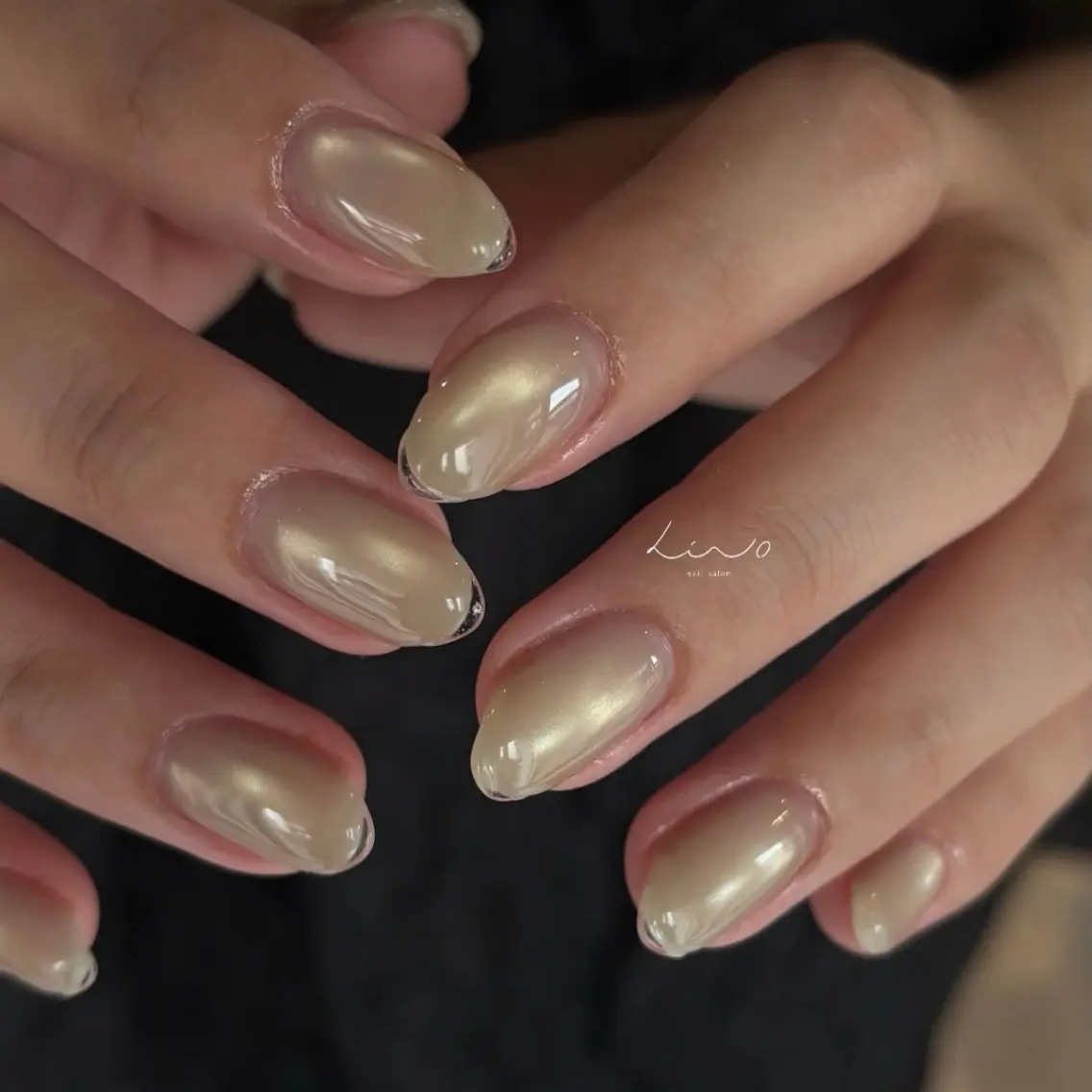 ネイル ニュアンスネイル ショートネイル ハンドネイル nail salon linoのネイルデザイン