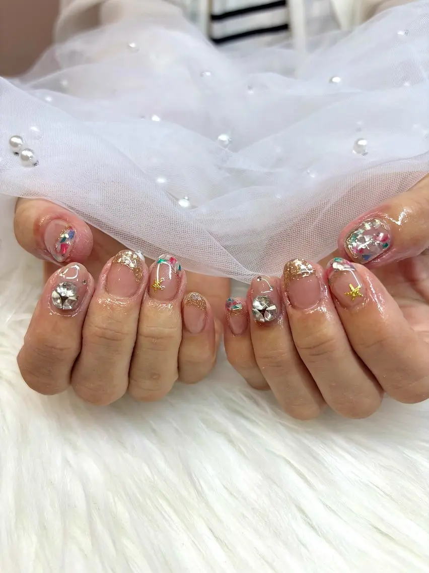 ネイル フレンチネイル ニュアンスネイル ハンドネイル Rei / U.NI nailのネイルデザイン