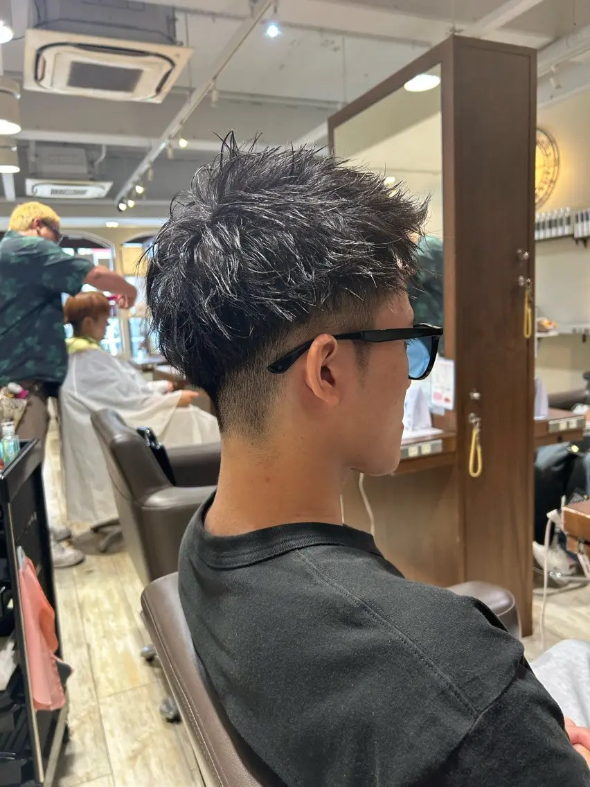ショート メンズ スパイキーショート ショートヘア カット 【水素カラー/メンズ 】Lee布施/純平のヘアスタイル