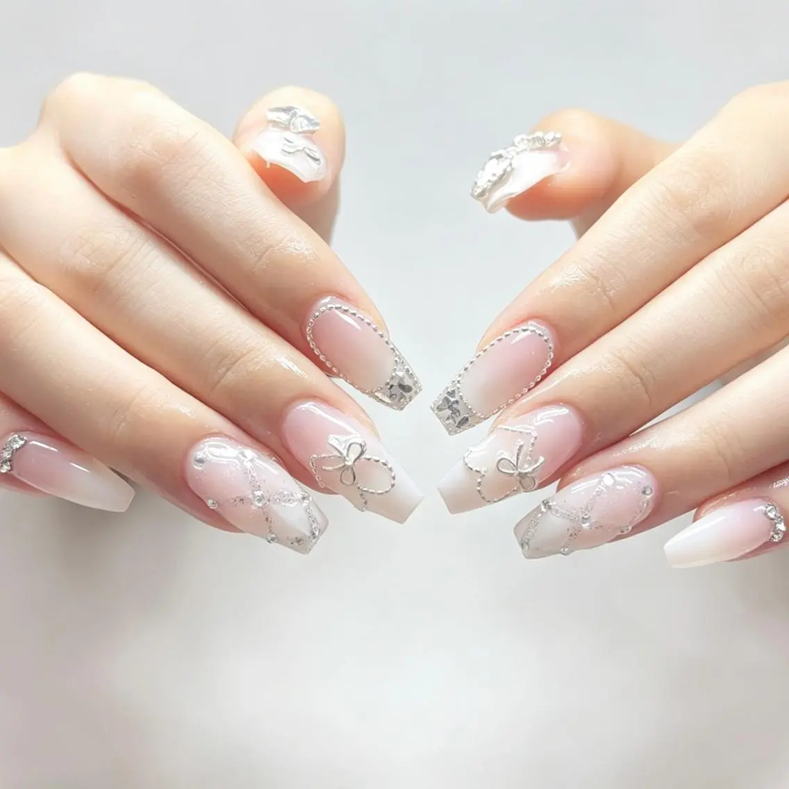 ネイル 🍑長さだし ワンホン💅モモコのネイルデザイン